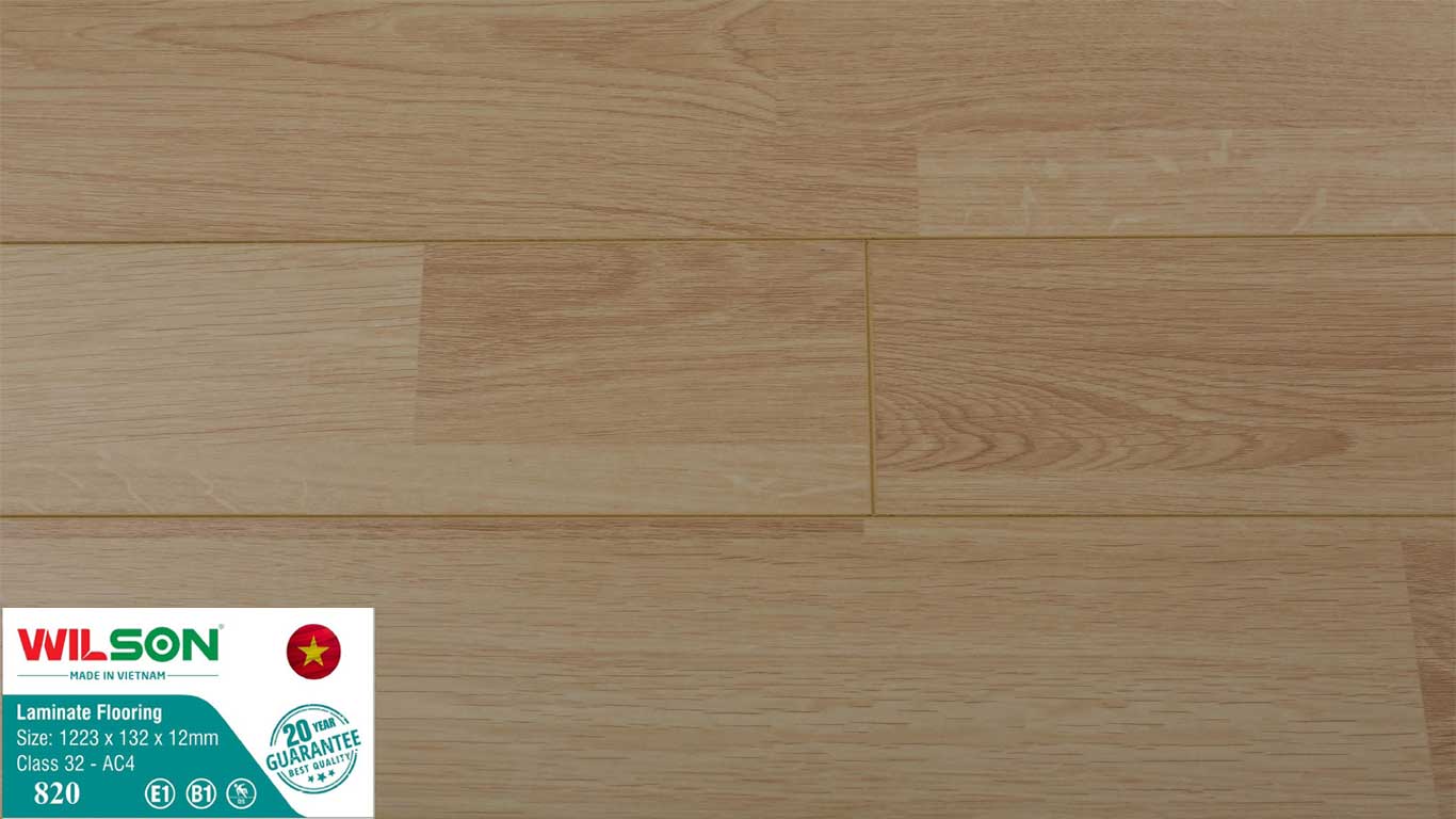 Sàn gỗ Wilson 820 dày 12mm giá 225k/m2