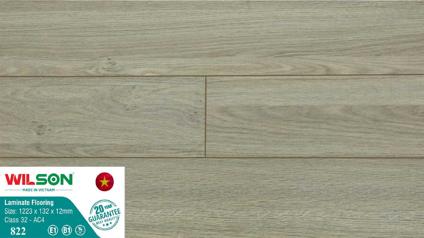 Sàn gỗ Wilson 822 dày 12mm giá 225k/m2
