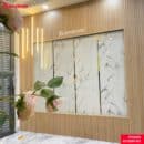Ốp Tường PVC Vân Đá Marble Trắng Vân Mây Kosmos PVC2001