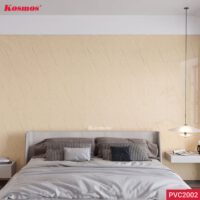 Ốp Tường PVC Vân Đá Marble Vàng Kem Vân Chỉ Nâu Kosmos PVC2002