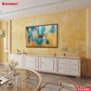 Ốp Tường PVC Vân Đá Marble Vàng Vân Mây Kosmos PVC2003