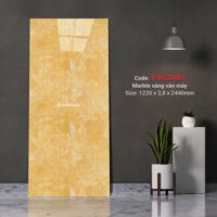 Tấm nhựa ốp tường giả đá Kosmos 2003 - Mẫu Marble vàng vân mây