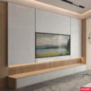Tấm nhựa ốp tường giả đá Kosmos 2007 - Mẫu Marble trắng vân chớp