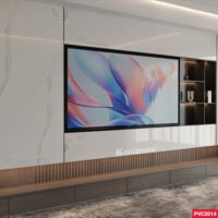 Ốp Tường PVC Vân Đá Trắng Sứ Vân Mây Kosmos PVC2014