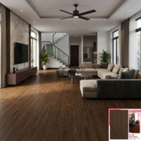 Sàn nhựa hèm khóa Morser C604 - Màu gỗ óc chó đậm