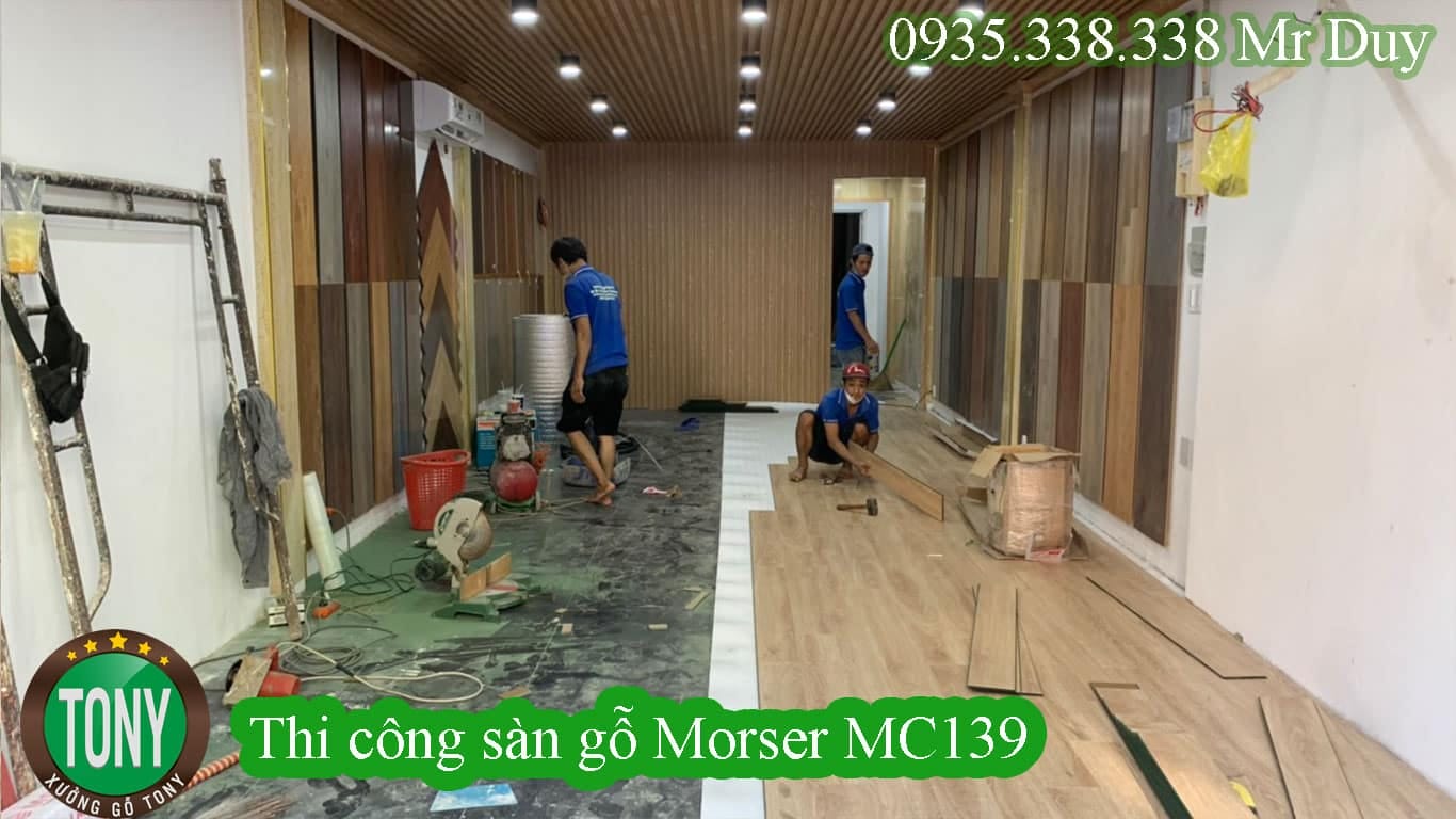 Thi công sàn gỗ Morser MC139