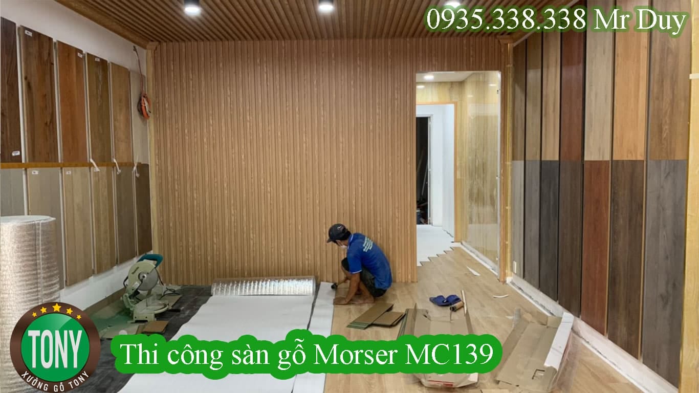 Thi công sàn gỗ Morser MC139