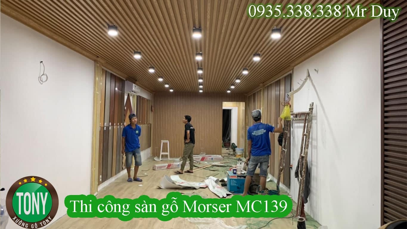 Thi công sàn gỗ Morser MC139