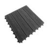 Vỉ gỗ nhựa ngoài trời 3D màu xám đen