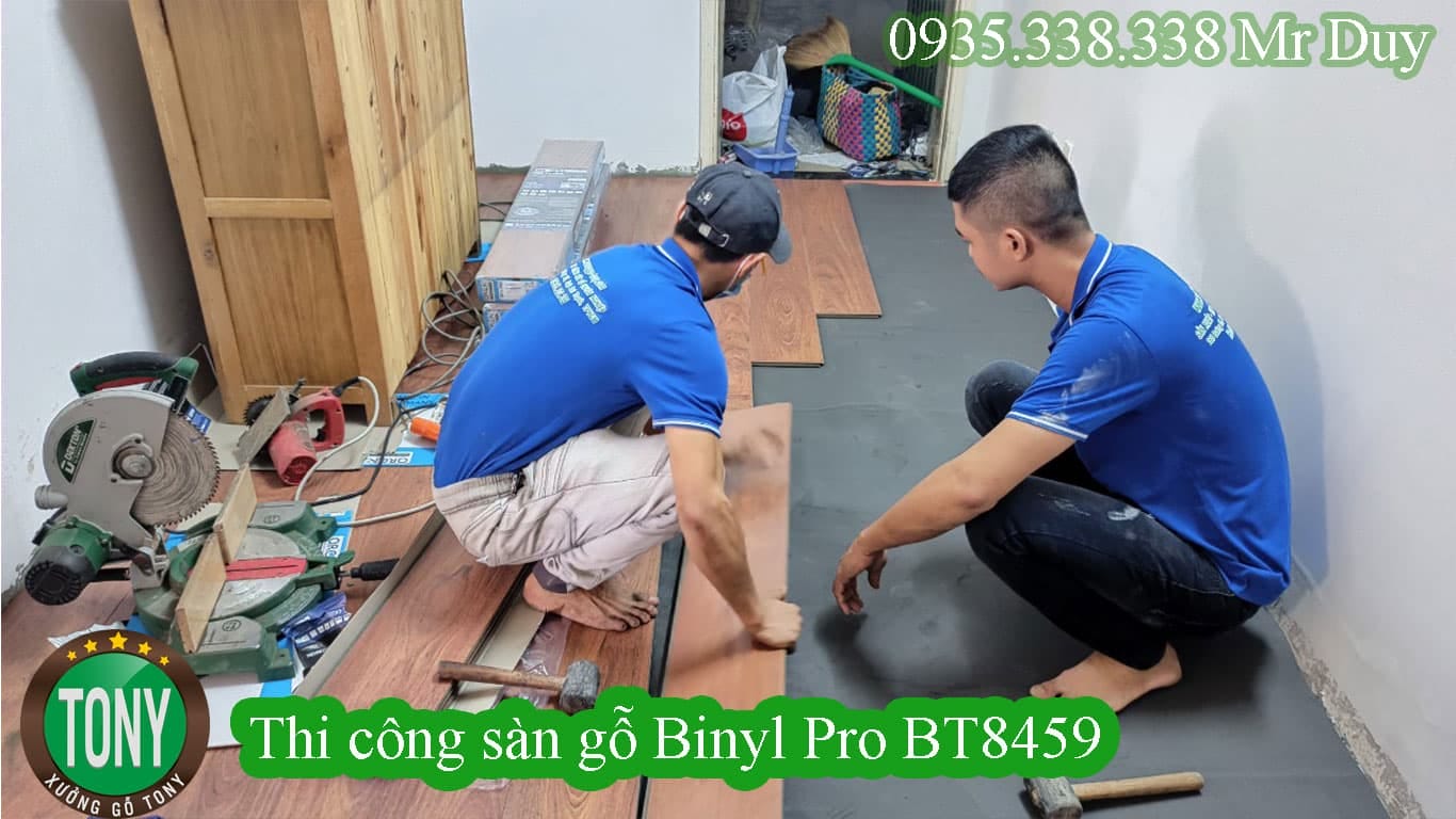 Thi công sàn gỗ Pro BT8459