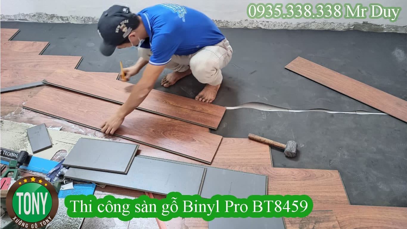 Thi công sàn gỗ Pro BT8459