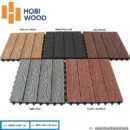 Vỉ gỗ nhựa ngoài trời Hobiwood 3D màu grey - Sàn gỗ ban công