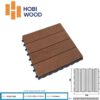 Sàn gỗ ban công Hobiwood VS màu brown - Vỉ gỗ nhựa ngoài trời
