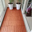 Vỉ gỗ nhựa ngoài trời Hobiwood 3D màu red