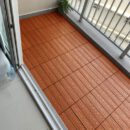 Vỉ gỗ nhựa ngoài trời Hobiwood 3D màu red