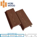 Tấm ốp tường ngoài trời Hobiwood màu brown - Gỗ nhựa ngoài trời Hobiwood