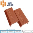 Tấm ốp tường ngoài trời Hobiwood màu đỏ - Gỗ nhựa ngoài trời Hobiwood