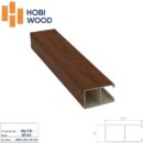 Lam treo trần nhựa giả gỗ Hobiwood HT63 - Màu đen mờ vân gỗ