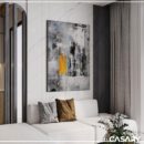 Tấm ốp than tre Casary BF15 - Màu trắng vân đá xám