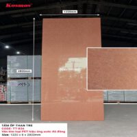 Tấm Ốp Than Tre Kosmos TT-836 - Vân Kim Loại PET Hiệu Ứng Xước Đỏ Đồng