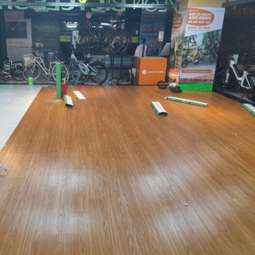Sàn nhựa giả gỗ Glotex V266 - Sàn nhựa có keo dán sẵn
