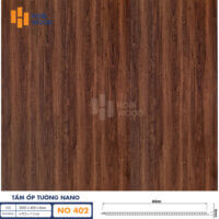 Tấm Nhựa Ốp Tường Hobiwood NO-402 - Nhựa giả gỗ ốp tường, ốp trần