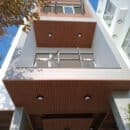 trần lam gỗ nhựa ngoài trời phủ asa