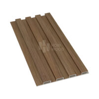 Tấm Lam Nhựa Hobiwood LS407 4 Sóng - Vân Gỗ Nâu Tự Nhiên 183x3000mm