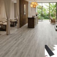 Sàn nhựa SPC vân gỗ Glotex US101 - Màu gỗ xám bạc (Silver Grey Oak)