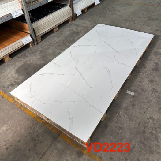 Tấm Nhựa Ốp Tường PVC Hobiwood VD2223 - Trắng Tinh Vân Đá