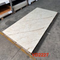 Tấm Nhựa Ốp Tường PVC Hobiwood VD2227 - Kem Vàng Vân Đá