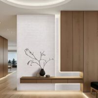 Tấm Ốp Than Tre Kosmos TT-846 - Vân Giấy Dập Nổi Trắng