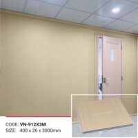 Vách ngăn nhựa vân gỗ màu sồi vàng nhạt Galawood VN-912