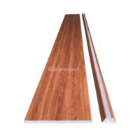 Vách Ngăn Nhựa 2 Mặt Galawood VN-906 - Màu cam đỏ vân gỗ