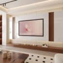 Ốp Tường PVC Trắng Sứ Vân Mây PVC214 Galawood - Vẻ Đẹp Tinh Khôi