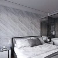 Nhựa Ốp Tường Vân Đá Xám Dát Vàng PVC235 Galawood - Tinh Tế & Sang Trọng