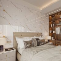 Ốp Tường PVC Giả Đá Vân Mây Dát Vàng PVC234 Galawood - Tinh Tế & Sang Trọng