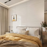 Ốp Tường PVC Vân Đá Xà Cừ Trắng Ngà PVC212