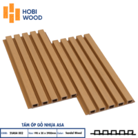 Tấm ốp gỗ nhựa ASA 5SASA 002 - Màu Sandal Wood