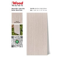 Tấm Ốp Than Tre Vân Gỗ WG-1 iWood - Màu be xám vân gỗ sọc nhuyễn