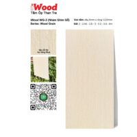 Tấm Ốp Than Tre Vân Gỗ WG-3 - Màu vàng nhạt vân sồi sọc