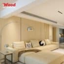 Tấm Ốp Than Tre Vân Gỗ WG-3 iWood - Màu vân sồi sọc vàng nhạt