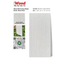 Tấm Ốp Than Tre Vân Gỗ WG-9 iWood - Màu Xám Trắng Vân Sọc Nhuyễn