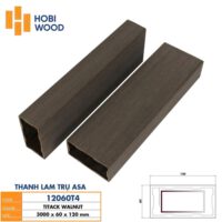 Thanh lam trụ ASA 12060T4 - Màu Titack Walnut