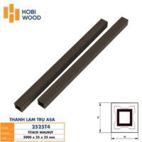 Thanh lam trụ ASA 2525T4 - Màu Titack Walnut
