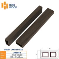 Thanh lam trụ ASA 3060T4 - Màu Titack Walnut