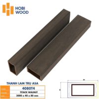 Thanh lam trụ ASA 4080T4 - Màu Titack Walnut