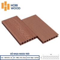 Sàn gỗ nhựa ngoài trời HB140T25 red - Sàn ngoài trời Hobiwood