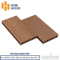 Sàn nhựa ngoài trời HB140T25 yellow - Sàn ngoài trời Hobiwood