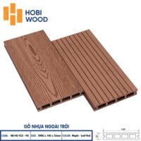 Sàn nhựa ngoài trời HB140V25 Màu Red - Sàn ngoài trời Hobiwood